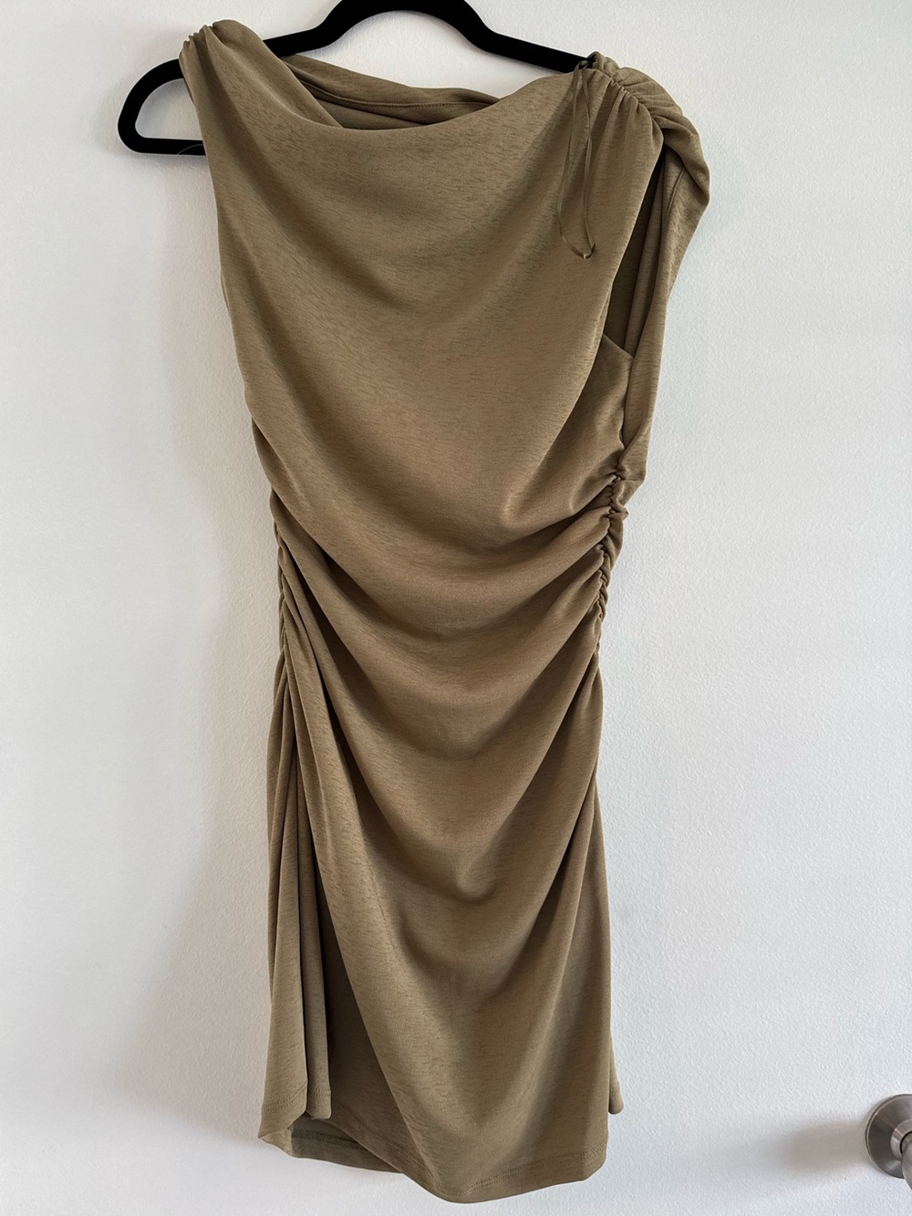Mango Asymmetrical Pleated Dress